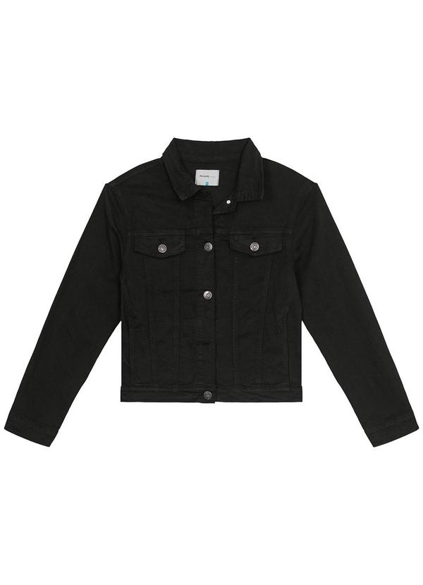 Malwee - Jaqueta Preto Tradicional Feminina em Sarja