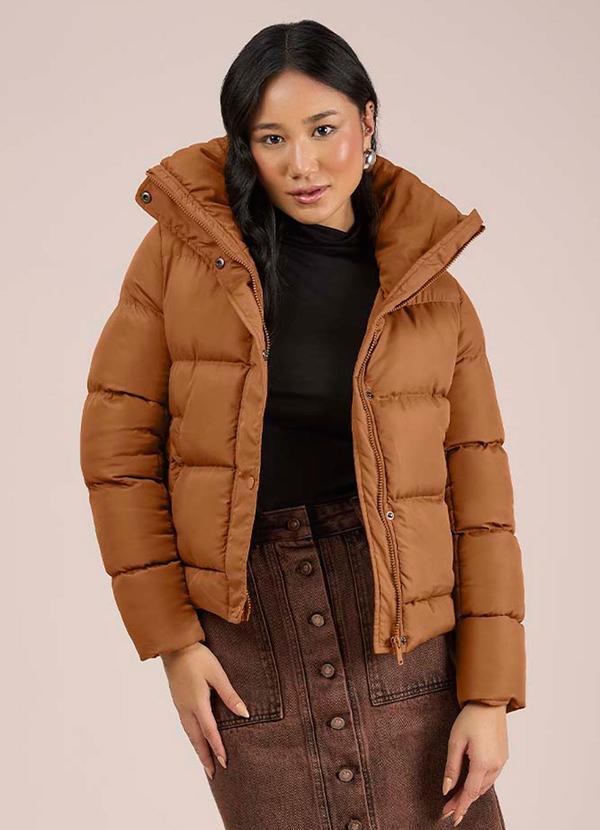 Angel - Jaqueta Puffer Marrom
