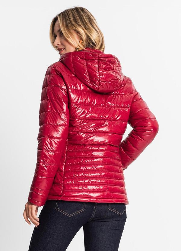 Endless - Jaqueta Puffer com Capuz Vermelho 2