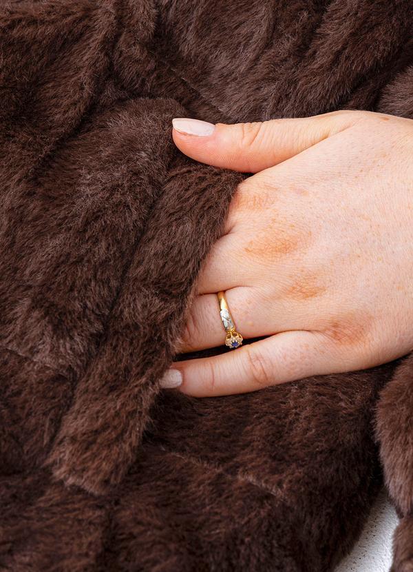 Quintess - Jaqueta Puffer Dupla Face Marrom em Matelassê 2