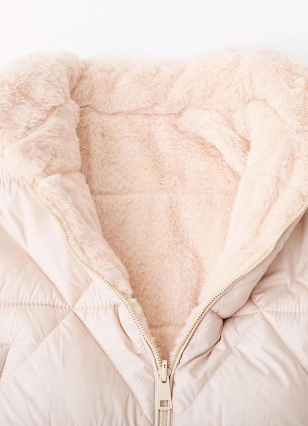 Quintess - Jaqueta Puffer Dupla Face Off White em Matelassê 12