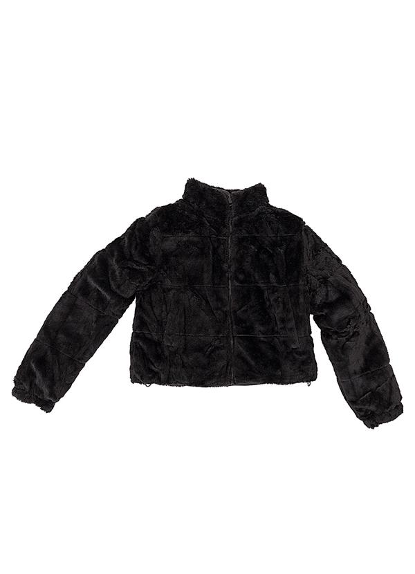 Quintess - Jaqueta Puffer Dupla Face Preto em Matelassê 9