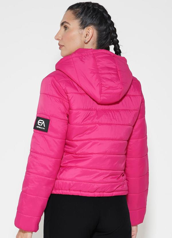 Enfim - Jaqueta Puffer Feminina Matelassê Rosa 2