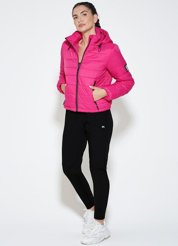 Enfim - Jaqueta Puffer Feminina Matelassê Rosa 3