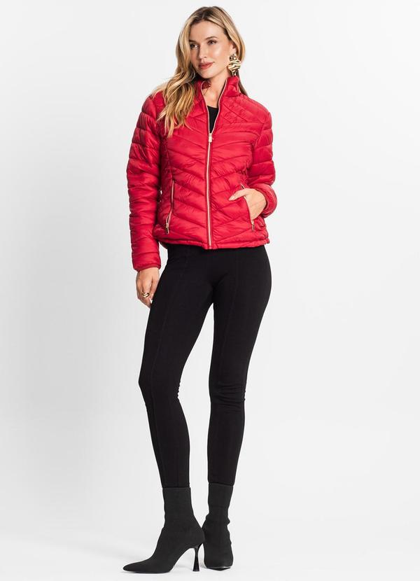 Endless - Jaqueta Puffer Feminina Vermelho 3