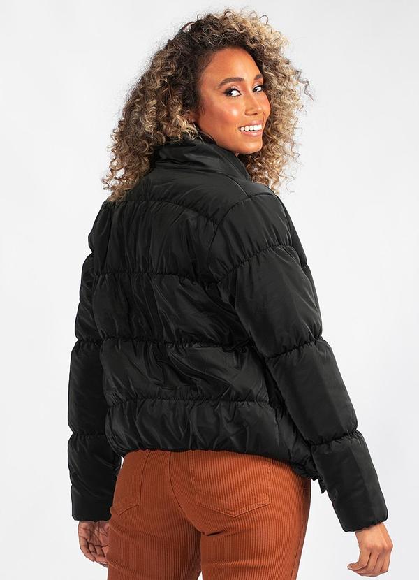 Hering - Jaqueta Puffer Gola Alta Preta 2