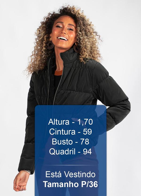 Hering - Jaqueta Puffer Gola Alta Preta 5