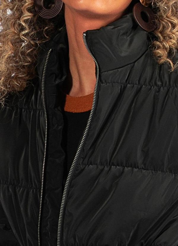 Hering - Jaqueta Puffer Gola Alta Preta 6