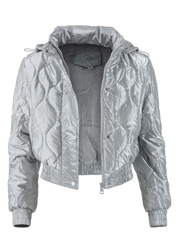 Quintess - Jaqueta Puffer Metalizada em Matelassê 14