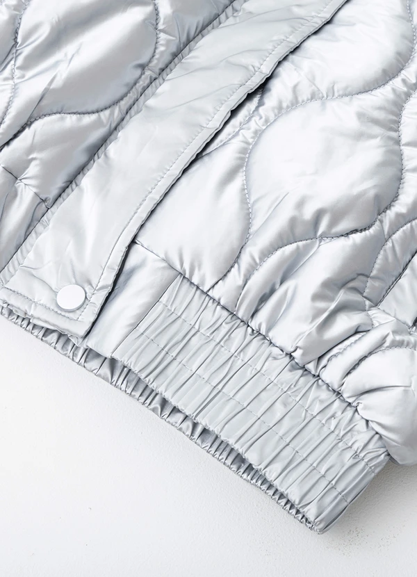 Quintess - Jaqueta Puffer Metalizada em Matelassê 19