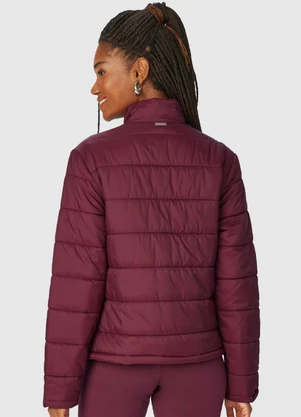 Malwee - Jaqueta Puffer Nylon Feminino Bordô - MALWEE