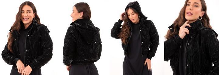 Jaqueta Puffer Preto em Matelass�