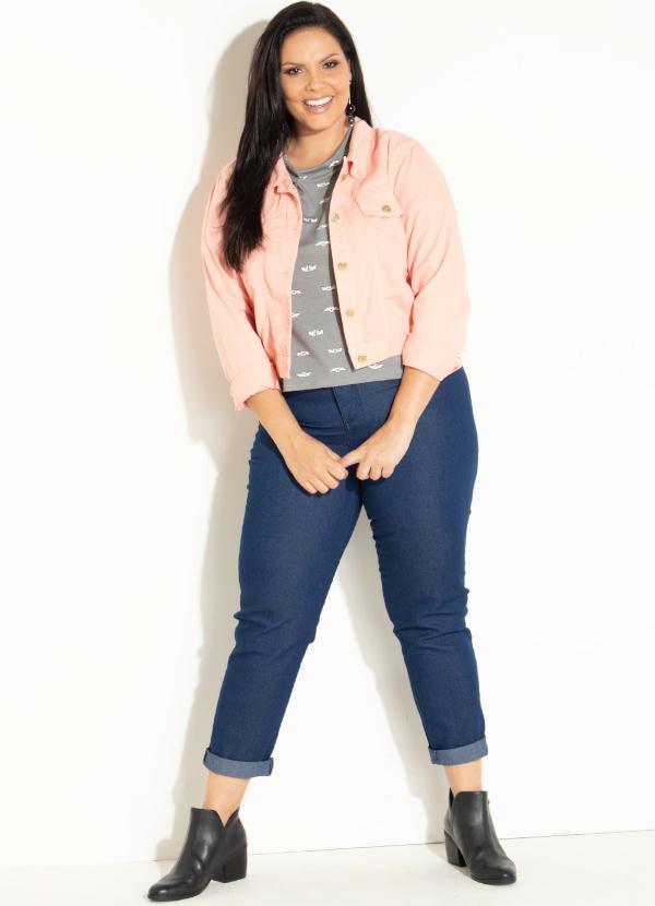 Quintess - Jaqueta Rosê com Botões Funcionais 7