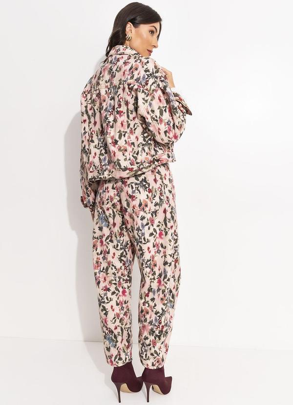 Farm - Jaqueta Sarja Jardim de Flor Rosa 4