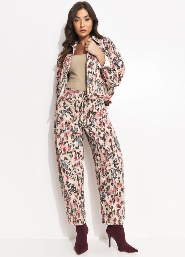 Farm - Jaqueta Sarja Jardim de Flor Rosa 7