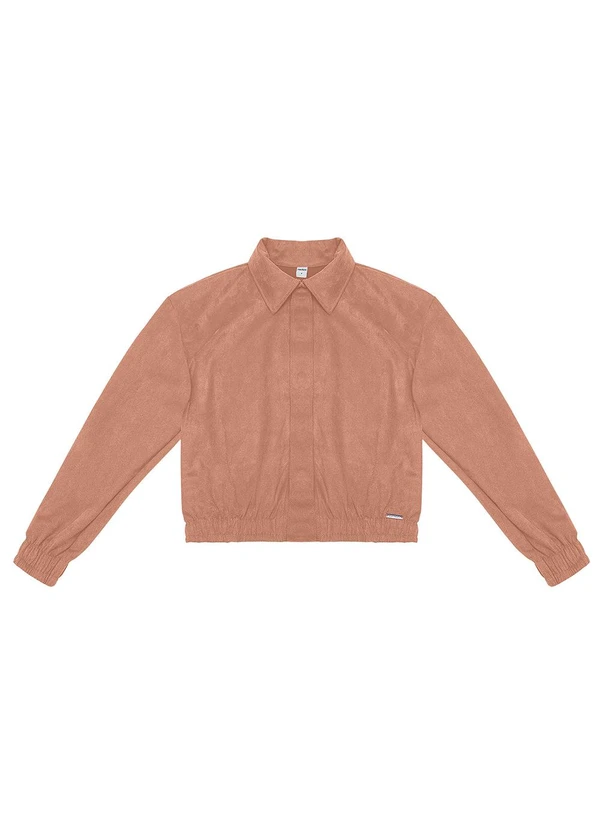 Rovitex - Jaqueta Suede Feminina Marrom 4