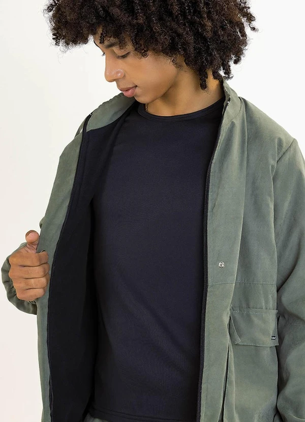 Soft Bonni - Jaqueta Teen em Microfibra Cargo e Soft Verde 2