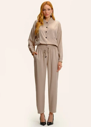 Endless - Jaqueta Tencel Twill Feminina Marrom - ENDLESS