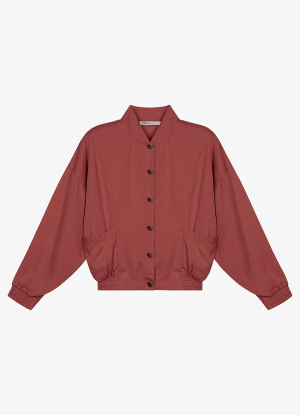 Endless - Jaqueta Tencel Twill Feminina Marrom 5