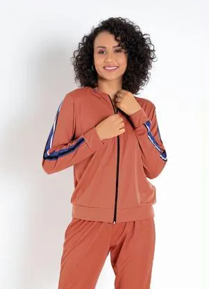 Moda Pop - Jaqueta Terracota Bomber - MODA POP