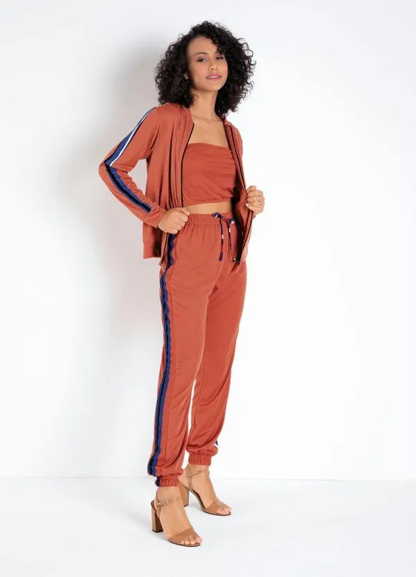 Moda Pop - Jaqueta Terracota Bomber 4