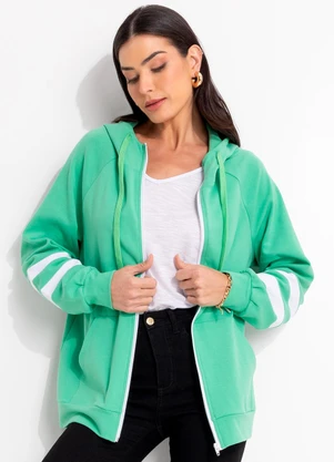 Quintess - Jaqueta Verde em Molecotton - QUINTESS