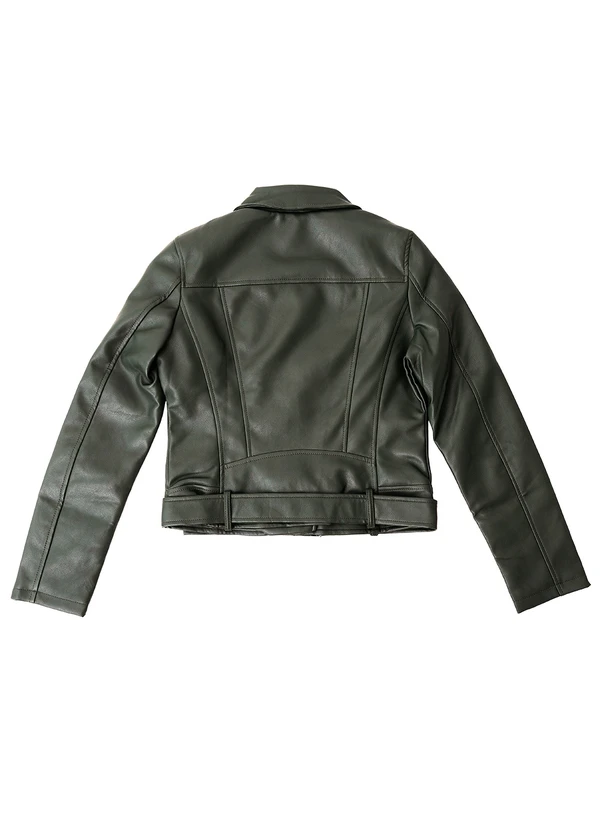 Quintess - Jaqueta Verde em Pu 7