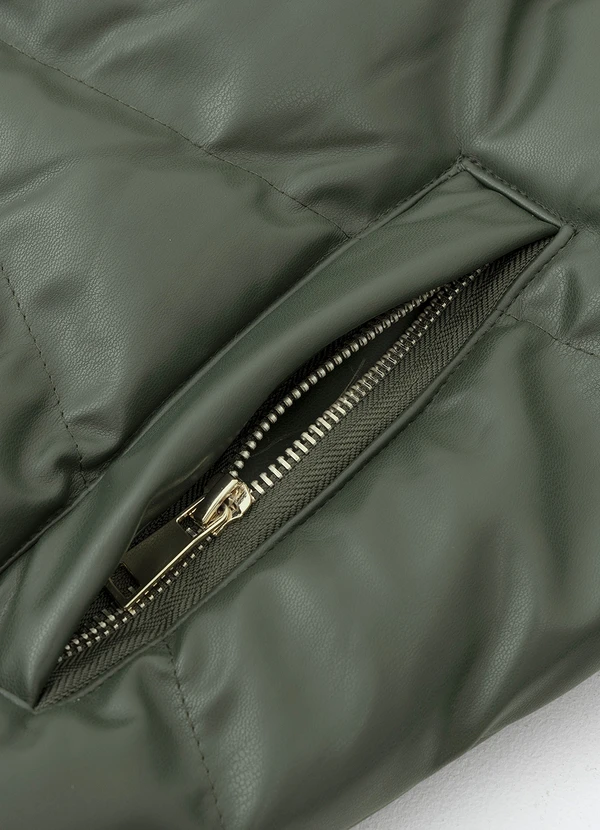 Quintess - Jaqueta Verde Militar em Pu