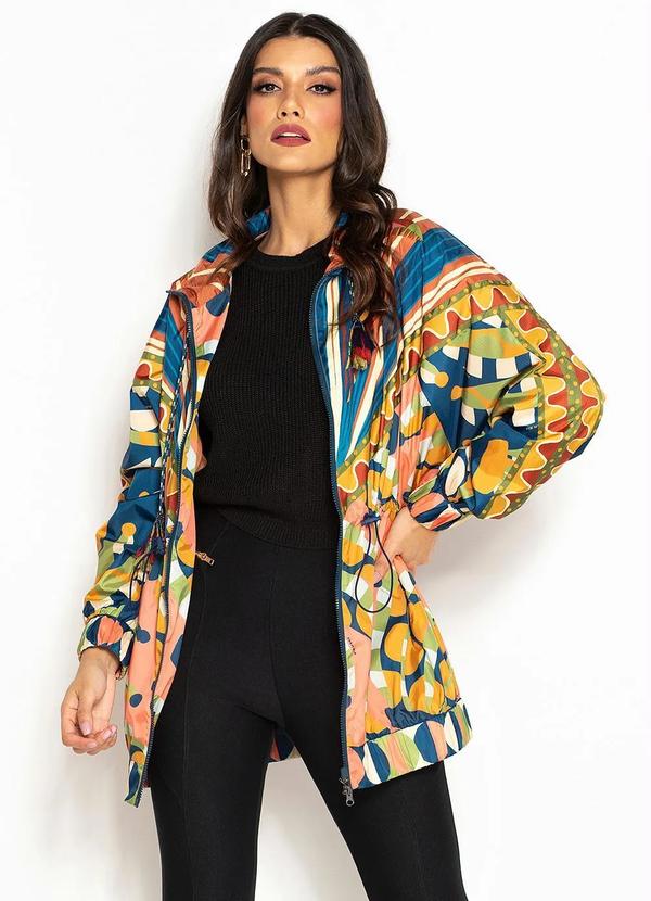 Farm - Jaqueta Windbreaker Banana Gráfica Estampada