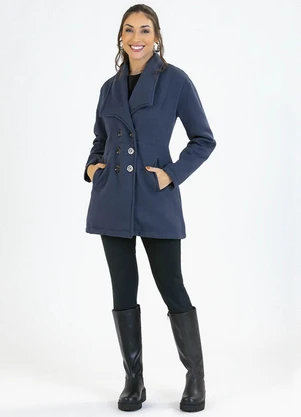 Soft Bonni - Parka Adulto em Moletom Cinza - SOFT BONNI