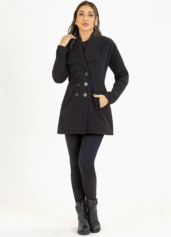 Soft Bonni - Parka Adulto em Moletom Preto 2