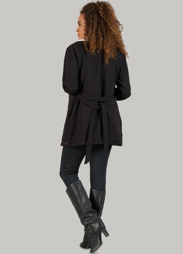 Soft Bonni - Parka Adulto Feminino Moletom Preto 2