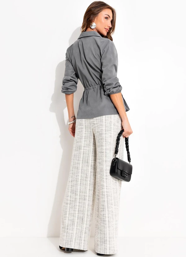 Quintess - Parka Cinza em Microfibra 4