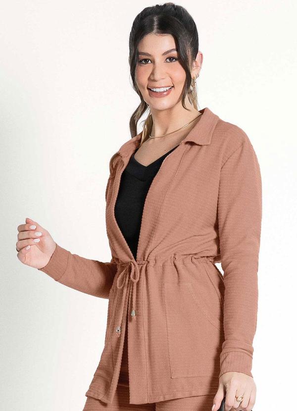 Habana - Parka Feminina Adulta Casual e Moderna Marrom