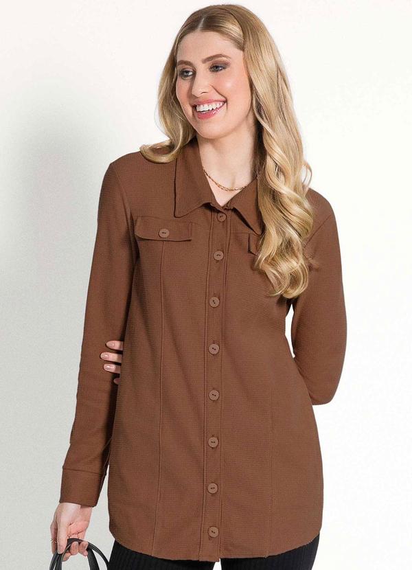 Habana - Parka Feminina Adulta Moderna Marrom