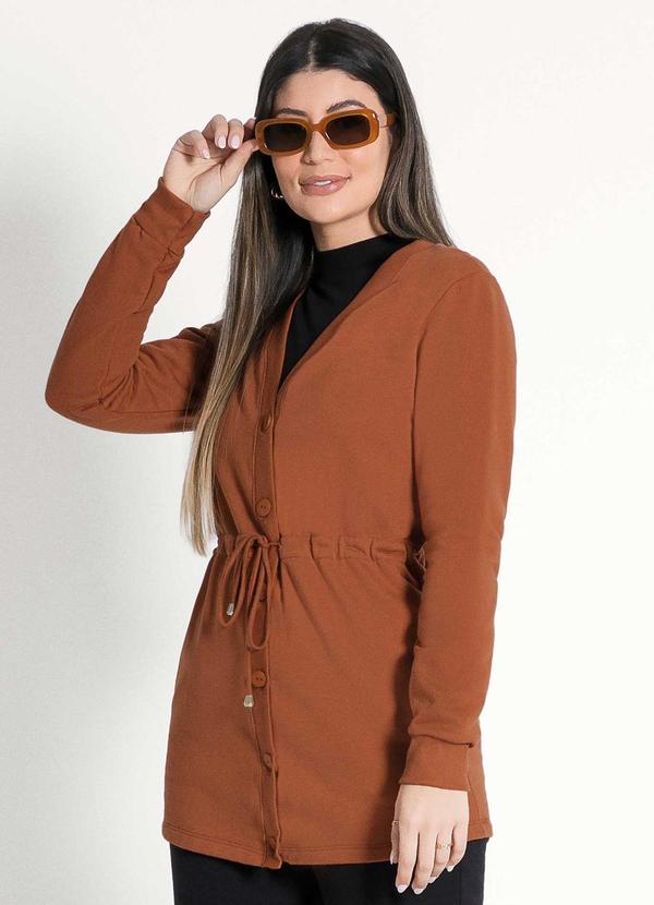 Habana - Parka Feminina Adulto Moderna Marrom