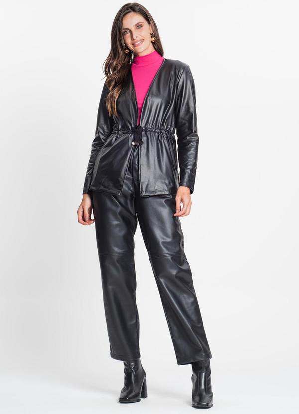 Rovitex - Parka Feminina em Cirrê Preto 3