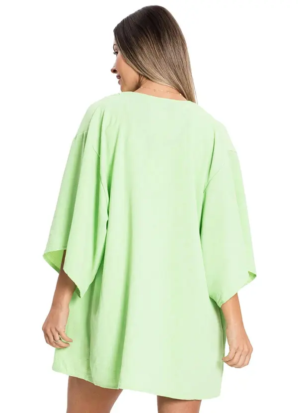 Rovitex - Kimono Air Flow Poá Verde 2