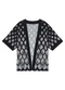 Malwee - Kimono Amplo Folhagens Preto - variação: Preto