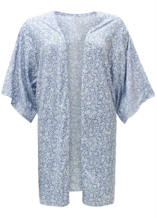 bonprix - Kimono Estampado Azul 5