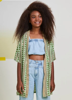 I Am - Kimono Étnico Verde - I AM