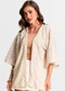 Endless - Kimono Feminino em Tricot Bege - variação: Bege