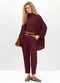 Essendi - Kimono Feminino em Tricot Bordo - variação: Bordo