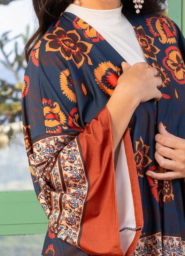 Quintess - Kimono Floral Boho em Malha Fria 3