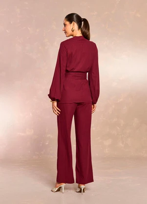 Doce Trama - Kimono Jardim Decor em Plano Linen Roxo - DOCE TRAMA