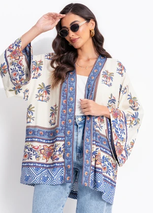 Farm - Kimono Luna Bege - FARM