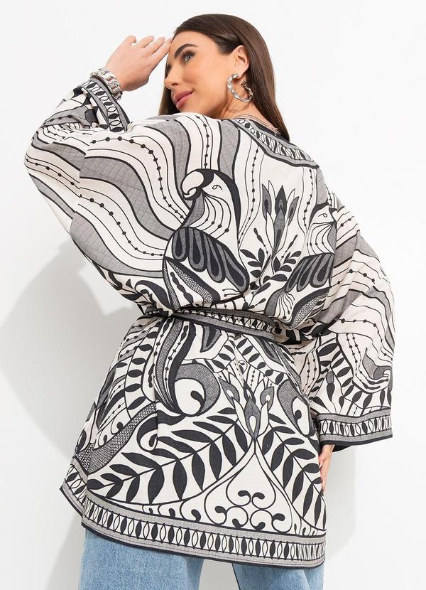 Farm - Kimono Rendeira Preto 2