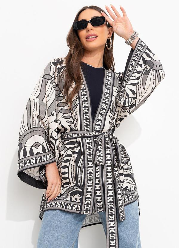 Farm - Kimono Rendeira Preto 6