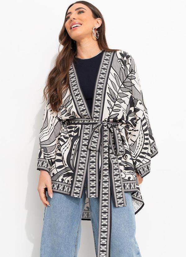 Farm - Kimono Rendeira Preto 7