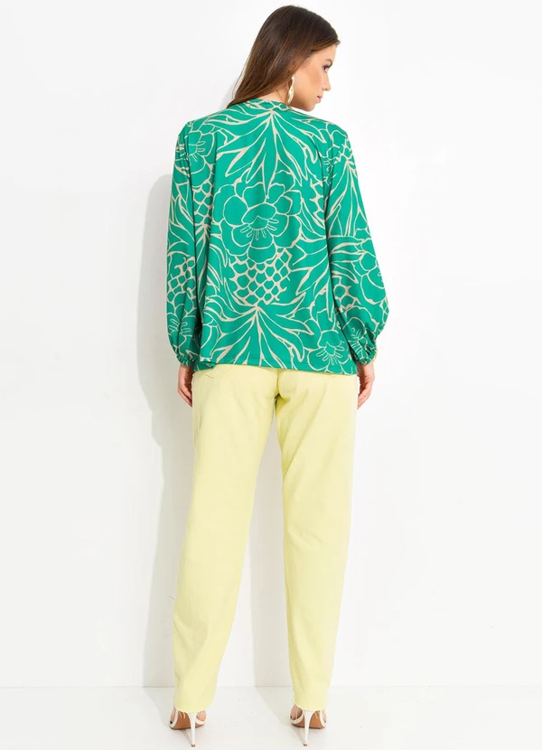 Quintess - Kimono Tropical Verde em Malha Fria 4